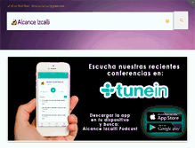 Tablet Screenshot of alcanceizcalli.com.mx